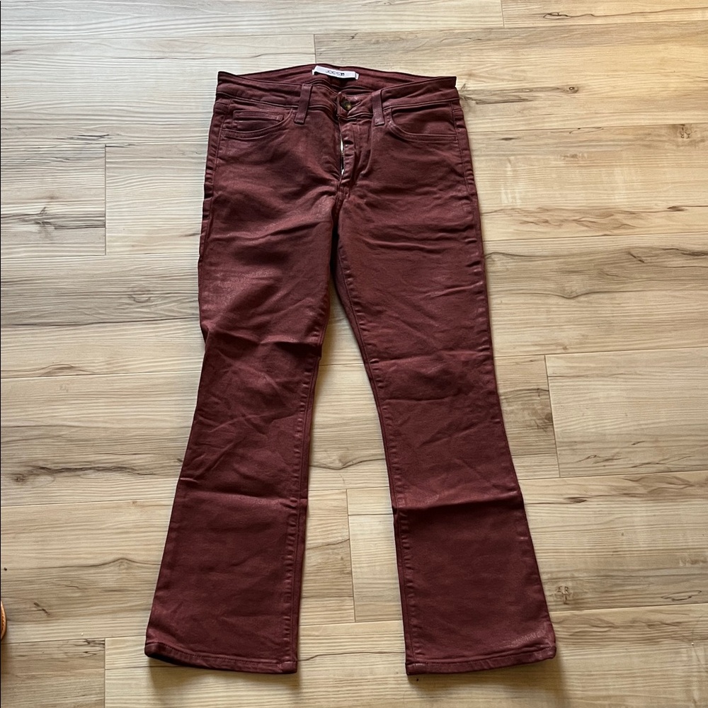 Joe's Jeans Flare in Deep Burgundy